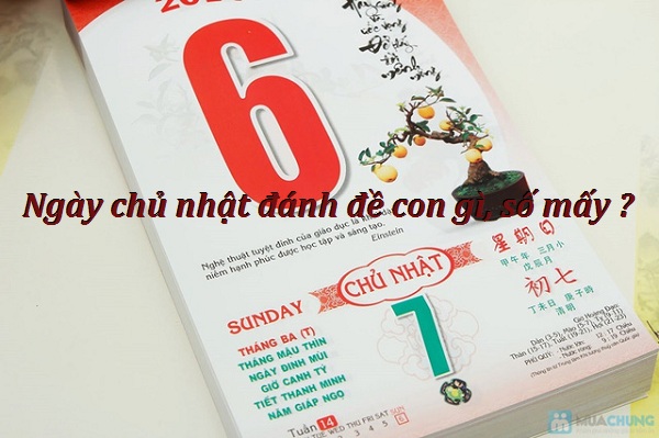 Ngày chủ nhật đánh đề con gì, số mấy ?